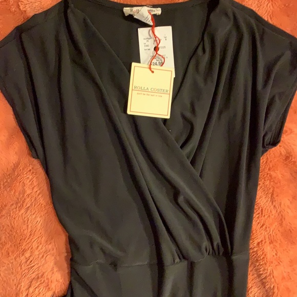 Rolla Coster Short sleeved black pant suit SZ Small NWT - Picture 2 of 8